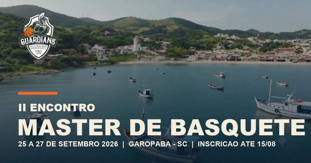 Landing page do II Encontro Master de Basquete